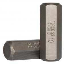 10 мм Бита шестигранная (HEX) 10 мм, L=30 мм (FORCE 1743010)