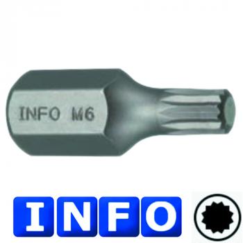 10 мм Бита Spline M6, L=30 мм (INFO 9783006 I)